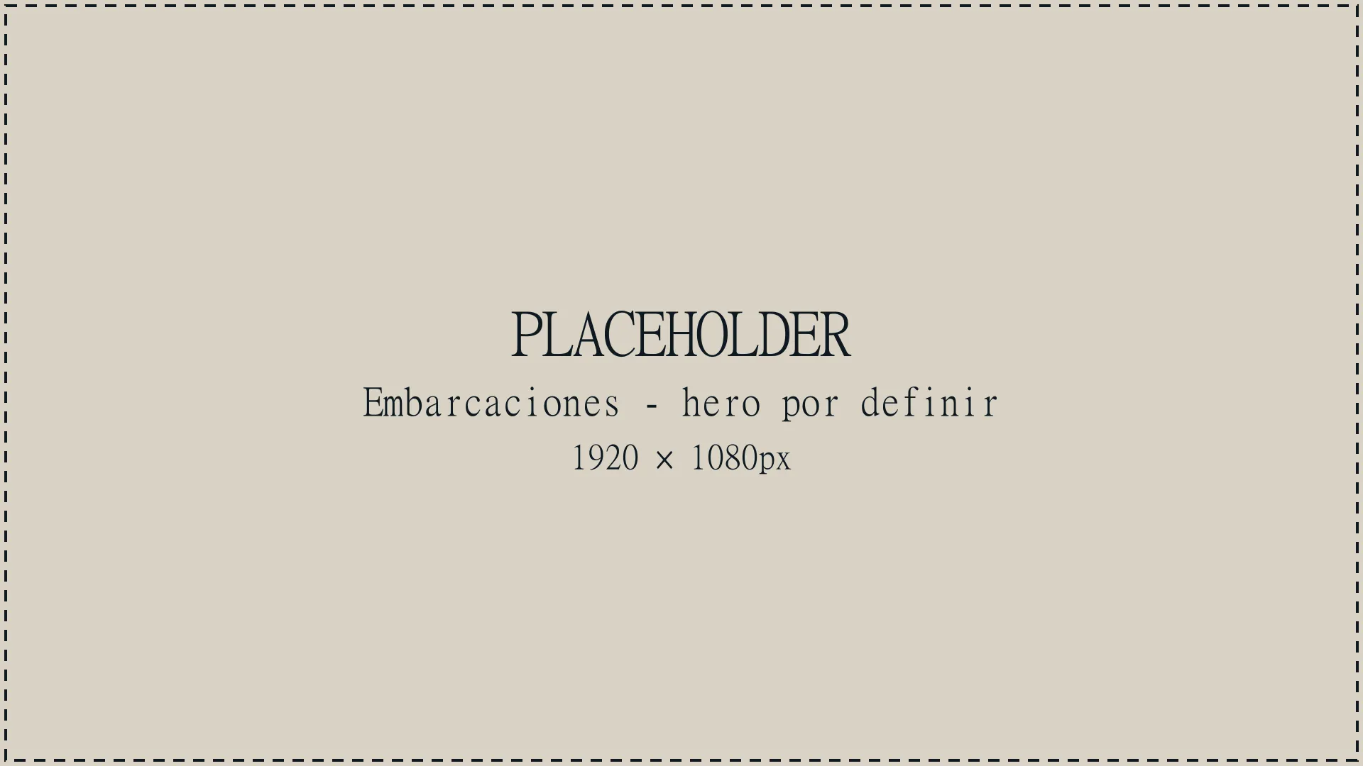 Placeholder — hero de embarcaciones por definir